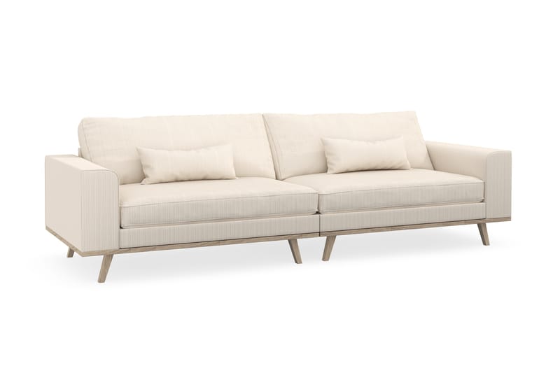 Copenhagen 4-seters Manchestersofa - Beige - Møbler - Sofaer - 4 seter sofa