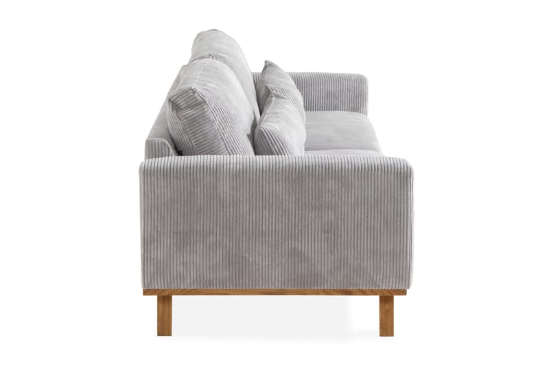 Copenhagen 4-seters Manchestersofa - Lys grå - Møbler - Sofaer - 4 seter sofa