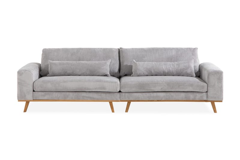 Copenhagen 4-seters Manchestersofa - Lys grå - Møbler - Sofaer - 4 seter sofa