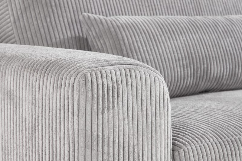 Copenhagen 4-seters Manchestersofa - Lys grå - Møbler - Sofaer - 4 seter sofa