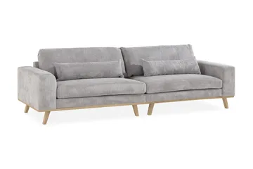 Copenhagen 4-seters Manchestersofa - Lys grå - Møbler - Sofaer - 4 seter sofa