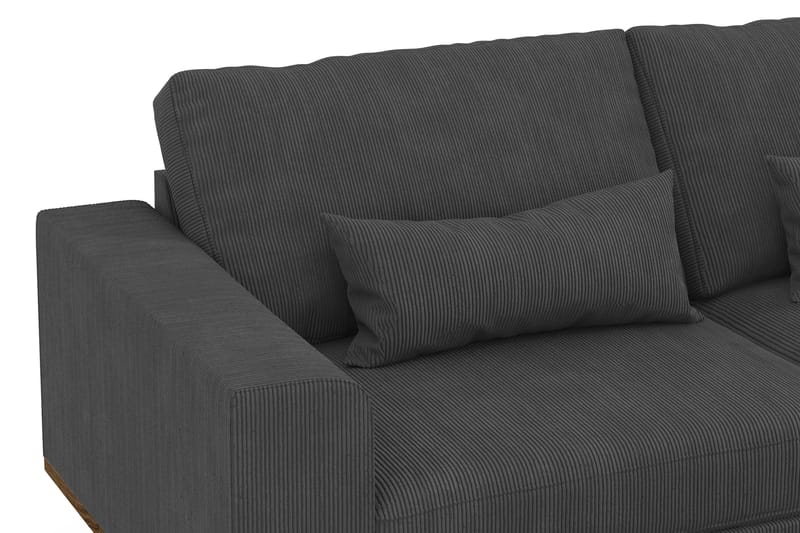 Copenhagen 4-seters Manchestersofa - Mørk grå - Møbler - Sofaer - 4 seter sofa