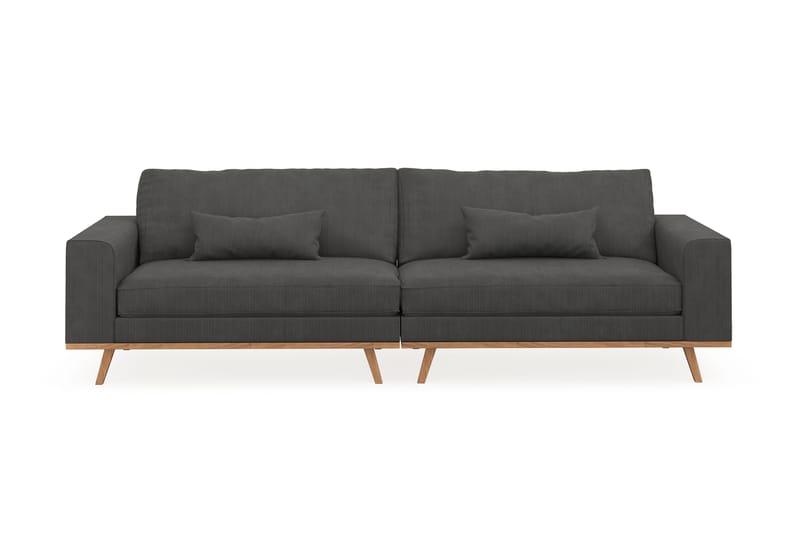 Copenhagen 4-seters Manchestersofa - Mørk grå - Møbler - Sofaer - 4 seter sofa