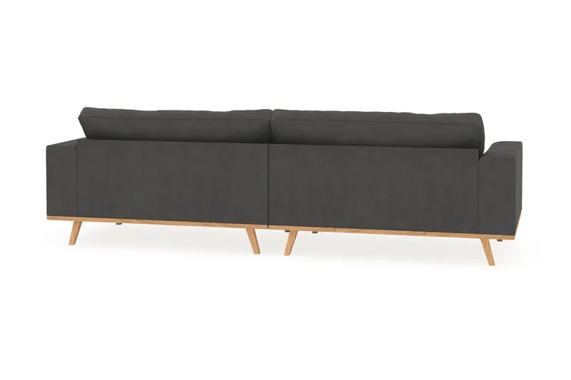 Copenhagen 4-seters Manchestersofa - Mørk grå - Møbler - Sofaer - 4 seter sofa