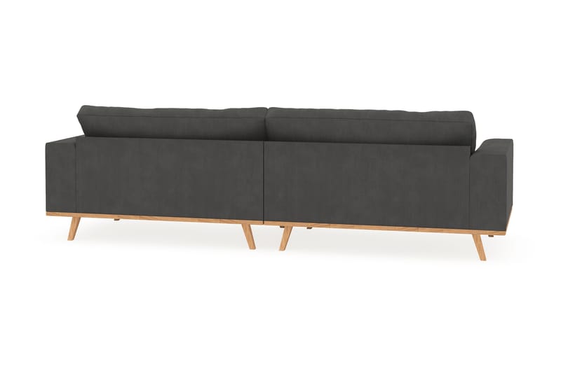 Copenhagen 4-seters Manchestersofa - Mørk grå - Møbler - Sofaer - 4 seter sofa