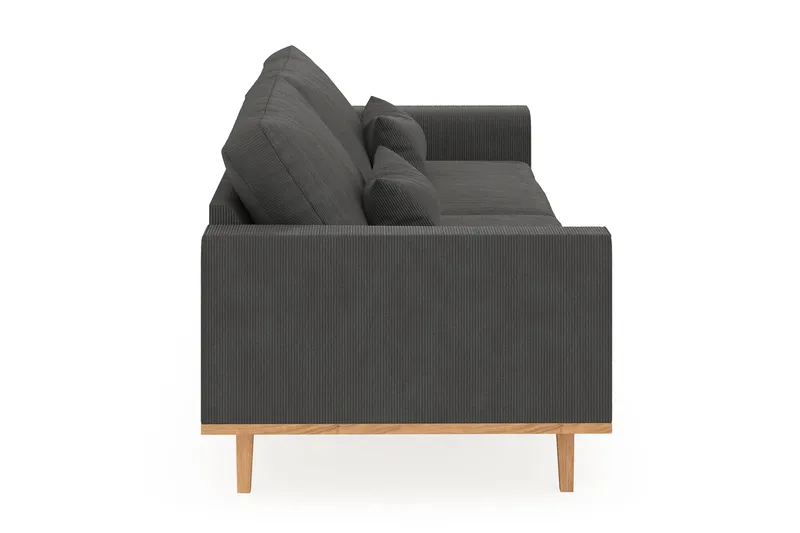 Copenhagen 4-seters Manchestersofa - Mørk grå - Møbler - Sofaer - 4 seter sofa