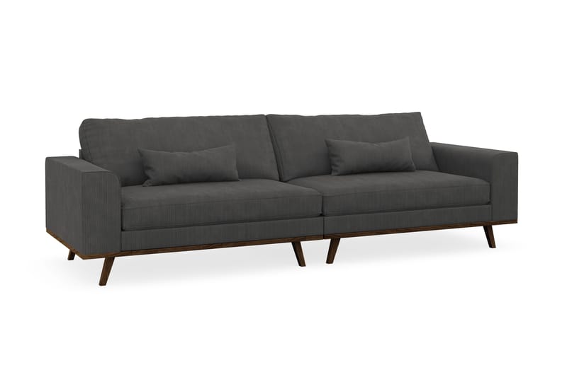 Copenhagen 4-seters Manchestersofa - Mørk grå - Møbler - Sofaer - 4 seter sofa