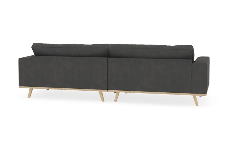 Copenhagen 4-seters Manchestersofa - Mørk grå - Møbler - Sofaer - 4 seter sofa