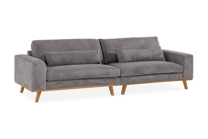 Copenhagen 4-seters Manchestersofa - Mørk grå - Møbler - Sofaer - 4 seter sofa