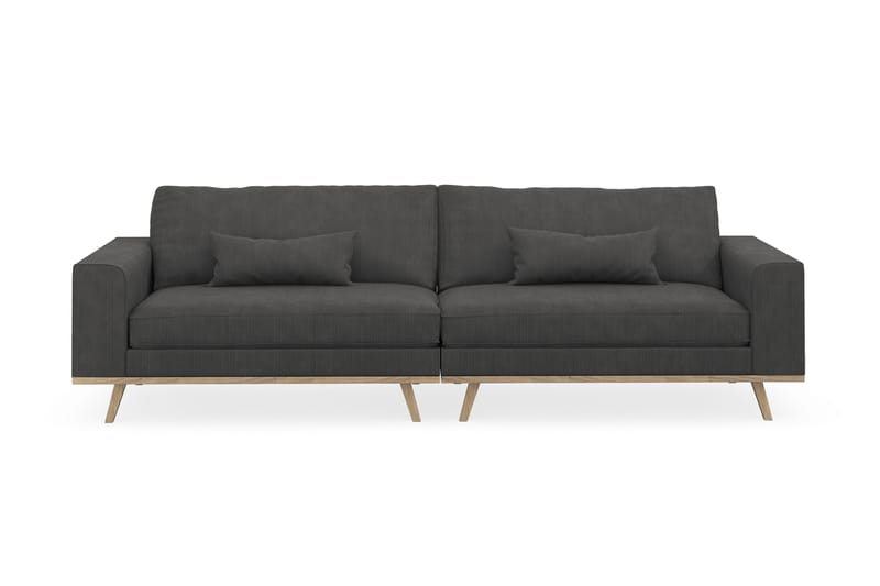 Copenhagen 4-seters Manchestersofa - Mørk grå - Møbler - Sofaer - 4 seter sofa