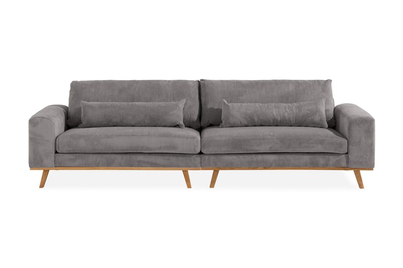 Copenhagen 4-seters Manchestersofa - Mørk grå - Møbler - Sofaer - 4 seter sofa