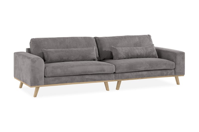 Copenhagen 4-seters Manchestersofa - Mørk grå - Møbler - Sofaer - 4 seter sofa