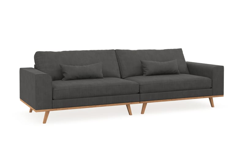 Copenhagen 4-seters Manchestersofa - Mørk grå - Møbler - Sofaer - 4 seter sofa