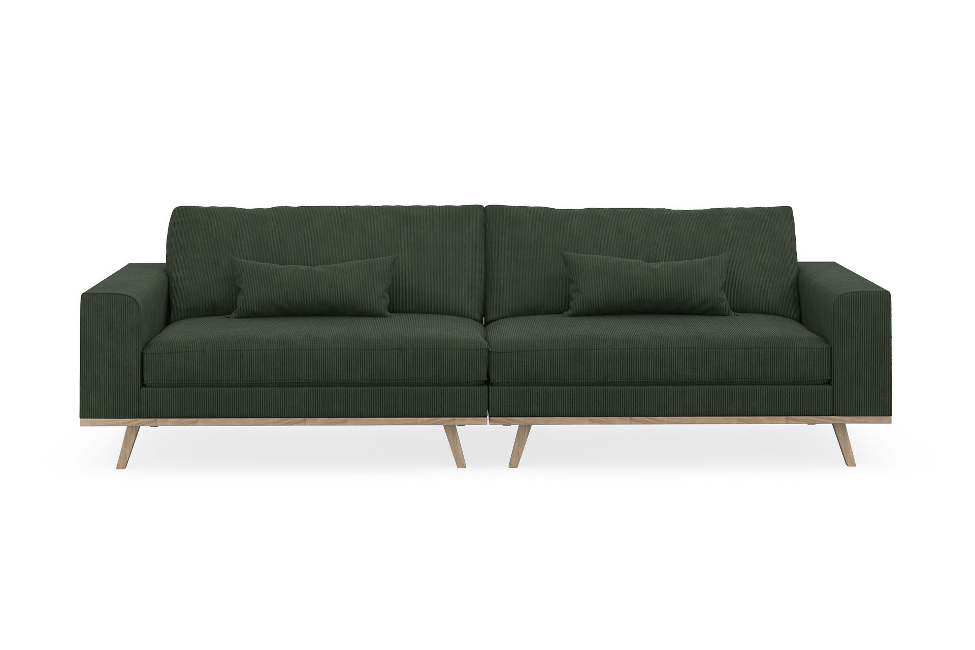 Copenhagen 4-seters Manchestersofa - Mørk grønn - Møbler - Sofaer - 4 seter sofa