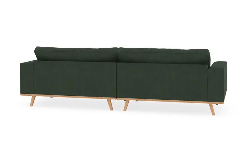 Copenhagen 4-seters Manchestersofa - Mørk grønn - Møbler - Sofaer - 4 seter sofa