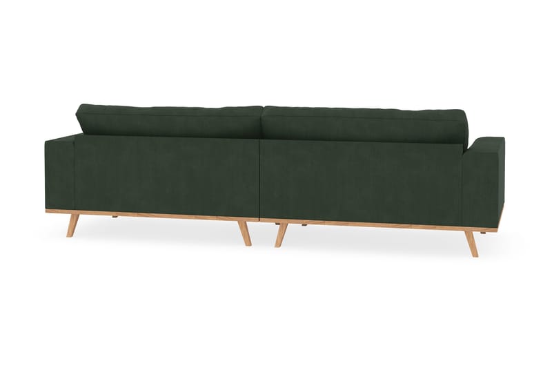 Copenhagen 4-seters Manchestersofa - Mørk grønn - Møbler - Sofaer - 4 seter sofa