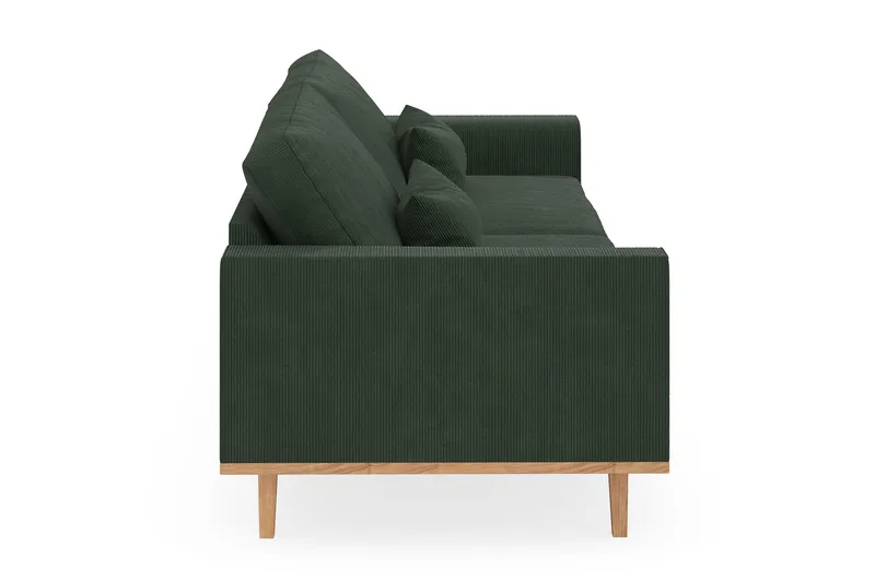 Copenhagen 4-seters Manchestersofa - Mørk grønn - Møbler - Sofaer - 4 seter sofa