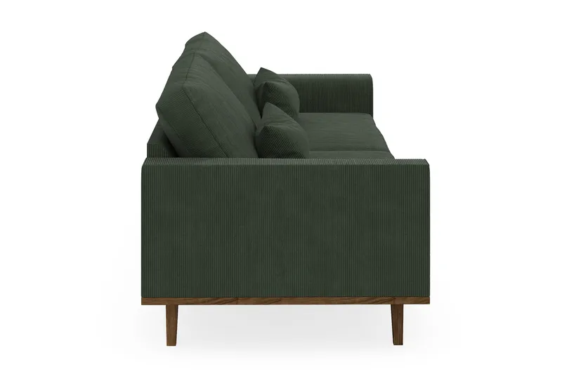 Copenhagen 4-seters Manchestersofa - Mørk grønn - Møbler - Sofaer - 4 seter sofa