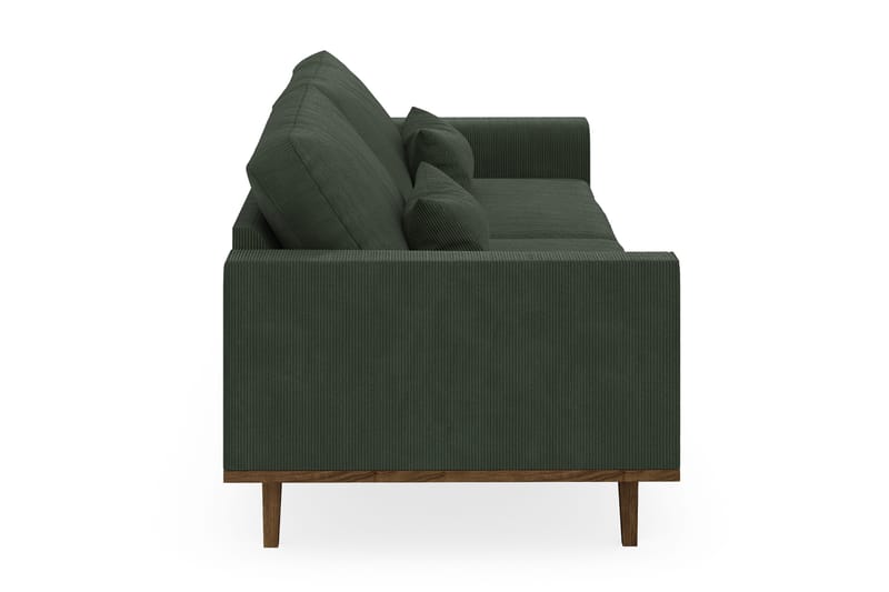 Copenhagen 4-seters Manchestersofa - Mørk grønn - Møbler - Sofaer - 4 seter sofa