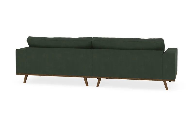 Copenhagen 4-seters Manchestersofa - Mørk grønn - Møbler - Sofaer - 4 seter sofa