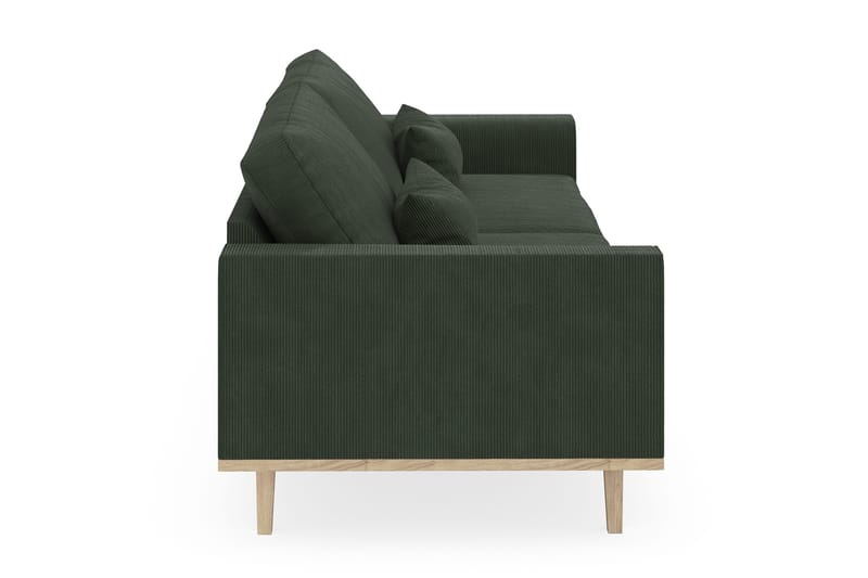 Copenhagen 4-seters Manchestersofa - Mørk grønn - Møbler - Sofaer - 4 seter sofa