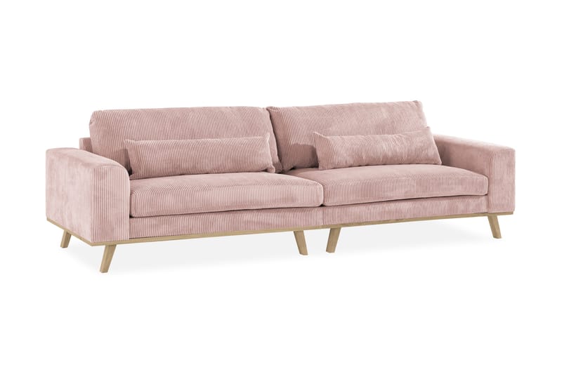 Copenhagen 4-seters Manchestersofa - Rosa - Møbler - Sofaer - 4 seter sofa