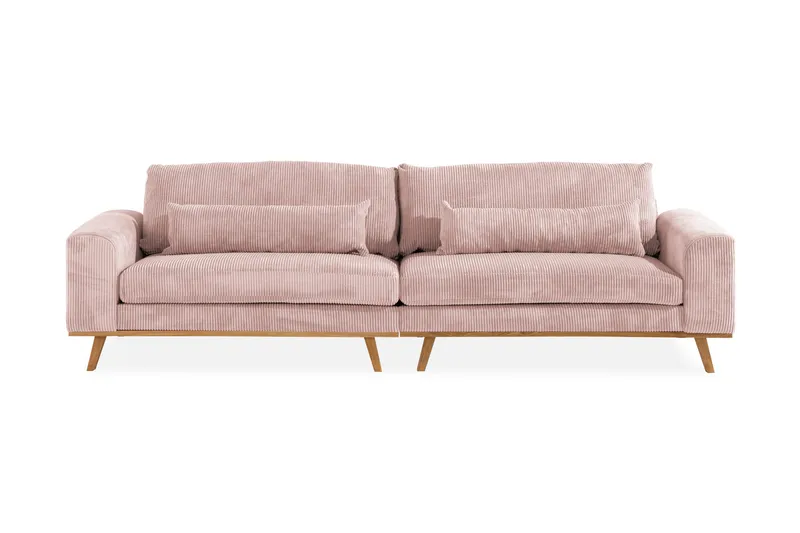 Copenhagen 4-seters Manchestersofa - Rosa - Møbler - Sofaer - 4 seter sofa