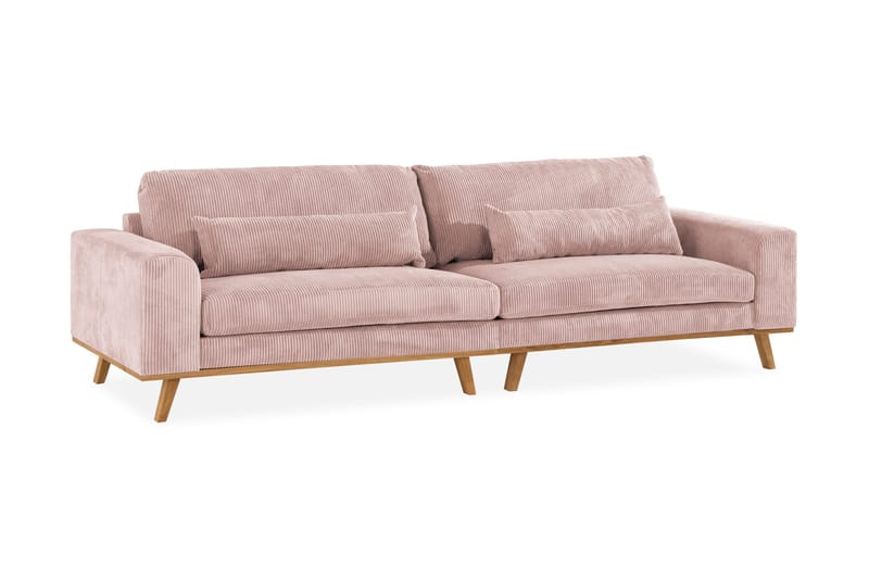 Copenhagen 4-seters Manchestersofa - Rosa - Møbler - Sofaer - 4 seter sofa