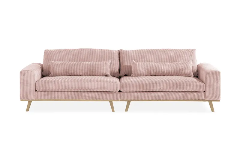 Copenhagen 4-seters Manchestersofa - Rosa - Møbler - Sofaer - 4 seter sofa