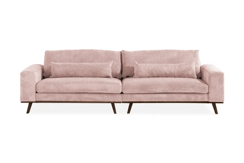 Copenhagen 4-seters Manchestersofa - Rosa - Møbler - Sofaer - 4 seter sofa