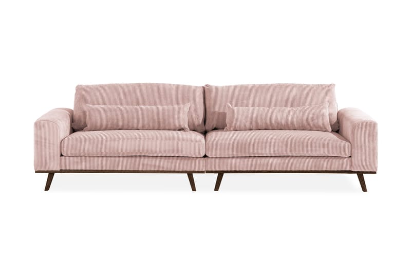 Copenhagen 4-seters Manchestersofa, Rosa