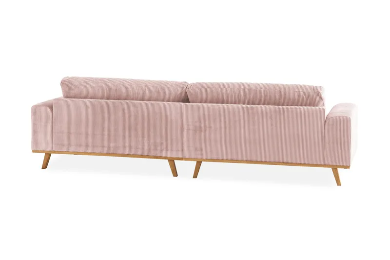 Copenhagen 4-seters Manchestersofa - Rosa - Møbler - Sofaer - 4 seter sofa