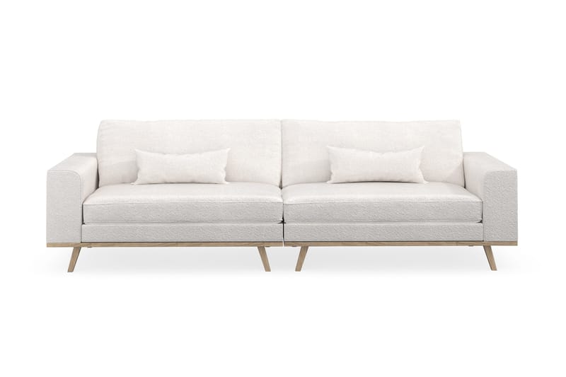 Copenhagen 4-seters Sofa i Bouclé, Hvit
