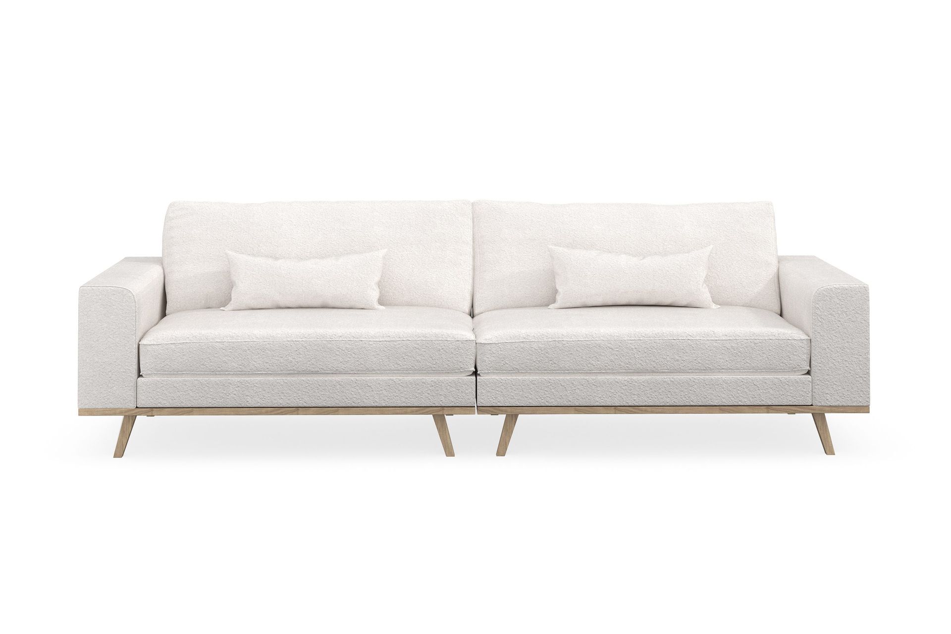 Copenhagen 4-seters Sofa i Bouclé - Hvit