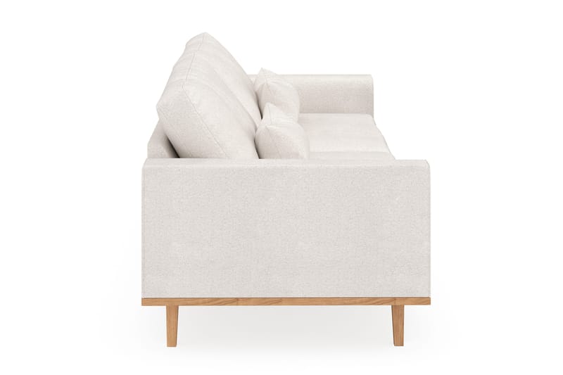 Copenhagen 4-seters Sofa i Bouclé - Hvit - Møbler - Sofaer - 4 seter sofa