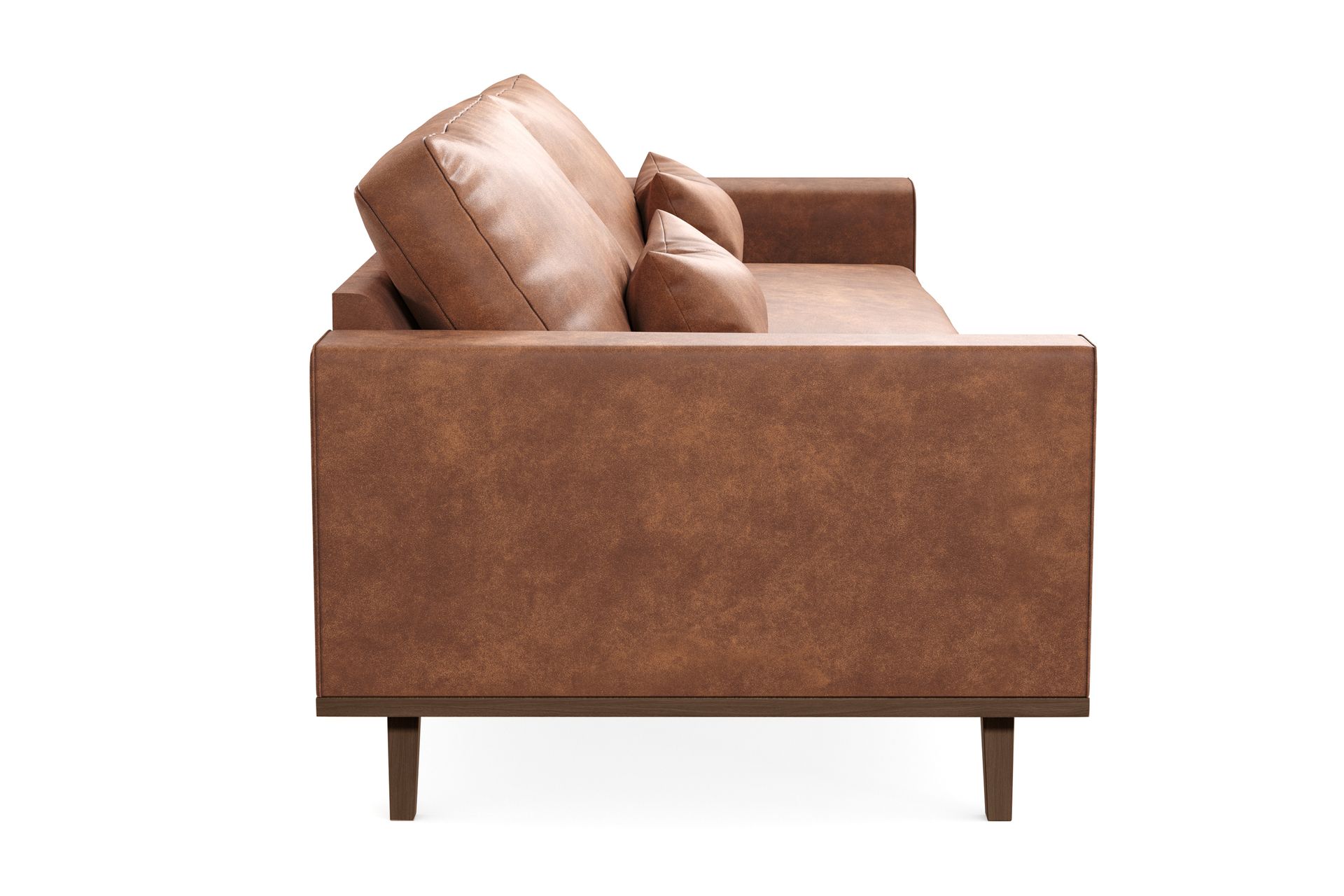 Copenhagen 4-seters Sofa i Kunstlær - Brun - Møbler - Sofaer - 4 seter sofa