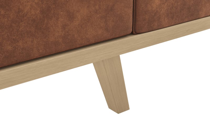 Copenhagen 4-seters Sofa i Kunstlær - Brun - Møbler - Sofaer - 4 seter sofa