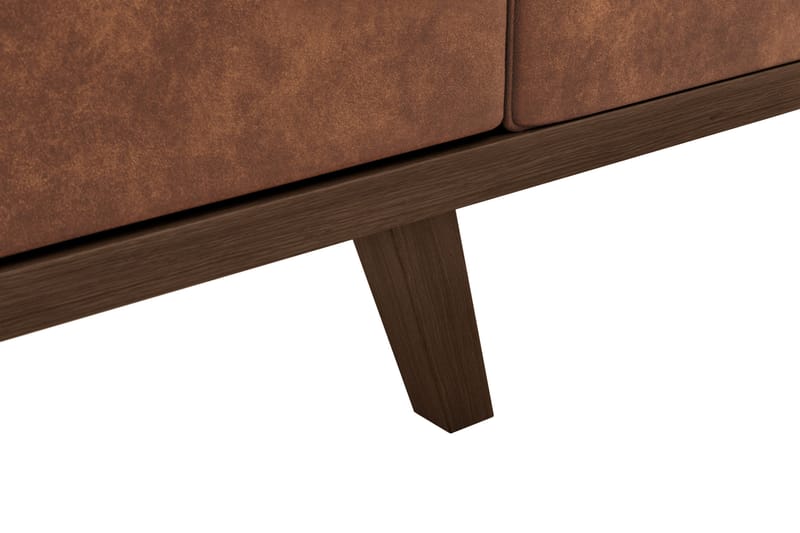 Copenhagen 4-seters Sofa i Kunstlær - Brun - Møbler - Sofaer - 4 seter sofa