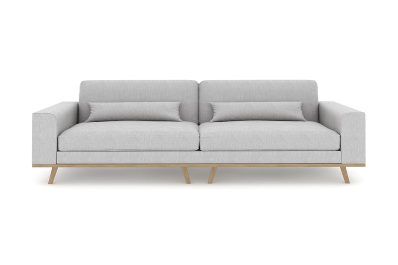 Copenhagen 4-seters Stoffsofa - Grå - Møbler - Sofaer - 4 seter sofa