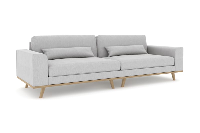 Copenhagen 4-seters Stoffsofa - Grå - Møbler - Sofaer - 4 seter sofa