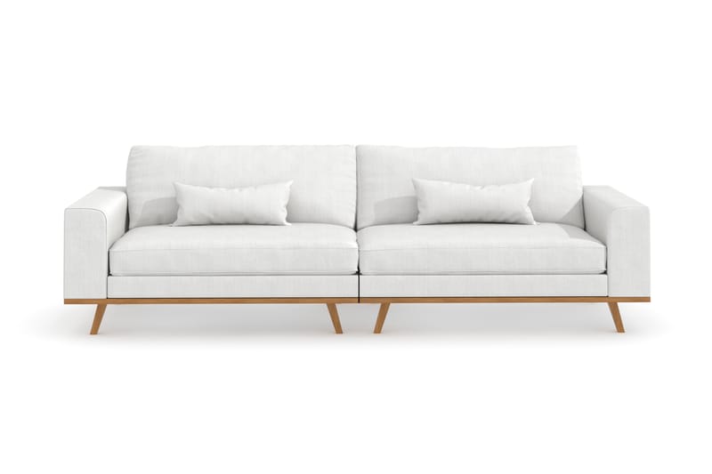 Copenhagen 4-seters Stoffsofa - Hvit - Møbler - Sofaer - 4 seter sofa