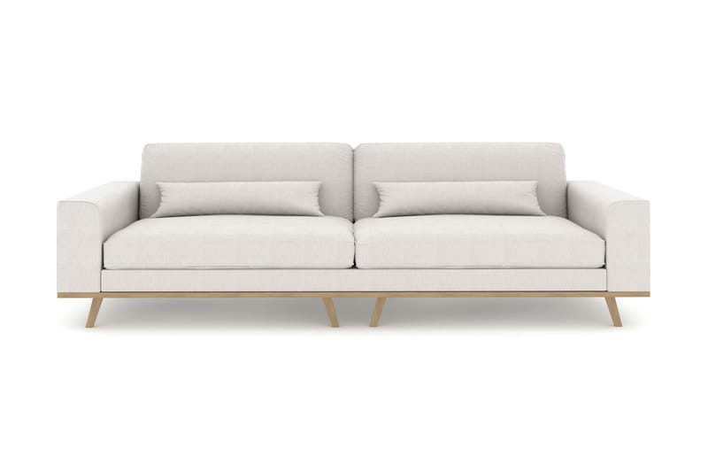 Copenhagen 4-seters Stoffsofa, Lys grå