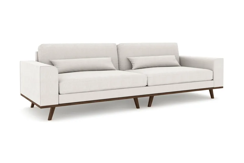 Copenhagen 4-seters Stoffsofa - Lys grå - Møbler - Sofaer - 4 seter sofa