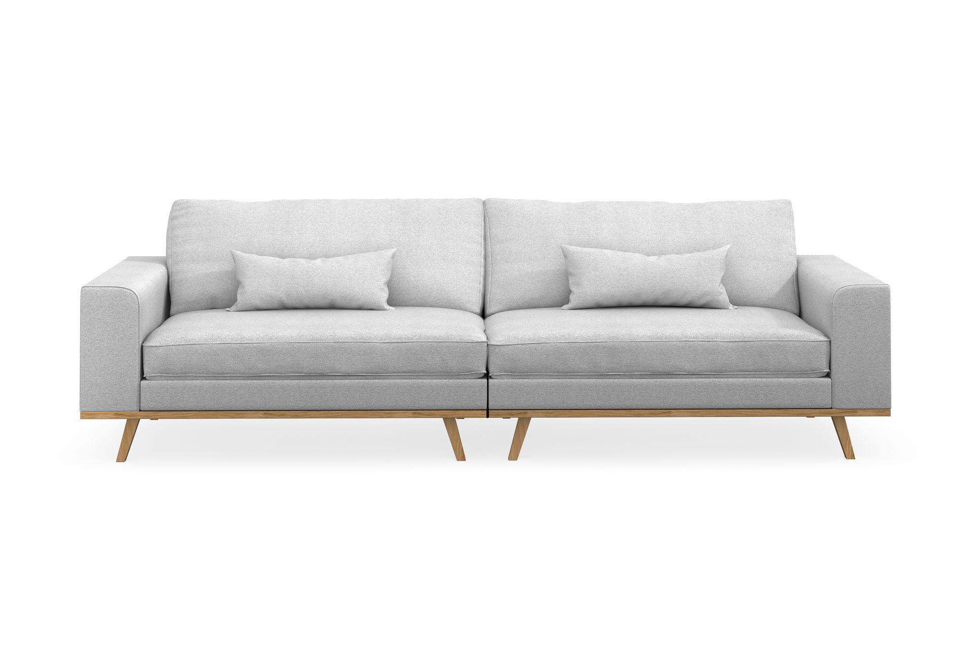 Copenhagen 4-seters Stoffsofa - Lys grå - Møbler - Sofaer - 4 seter sofa