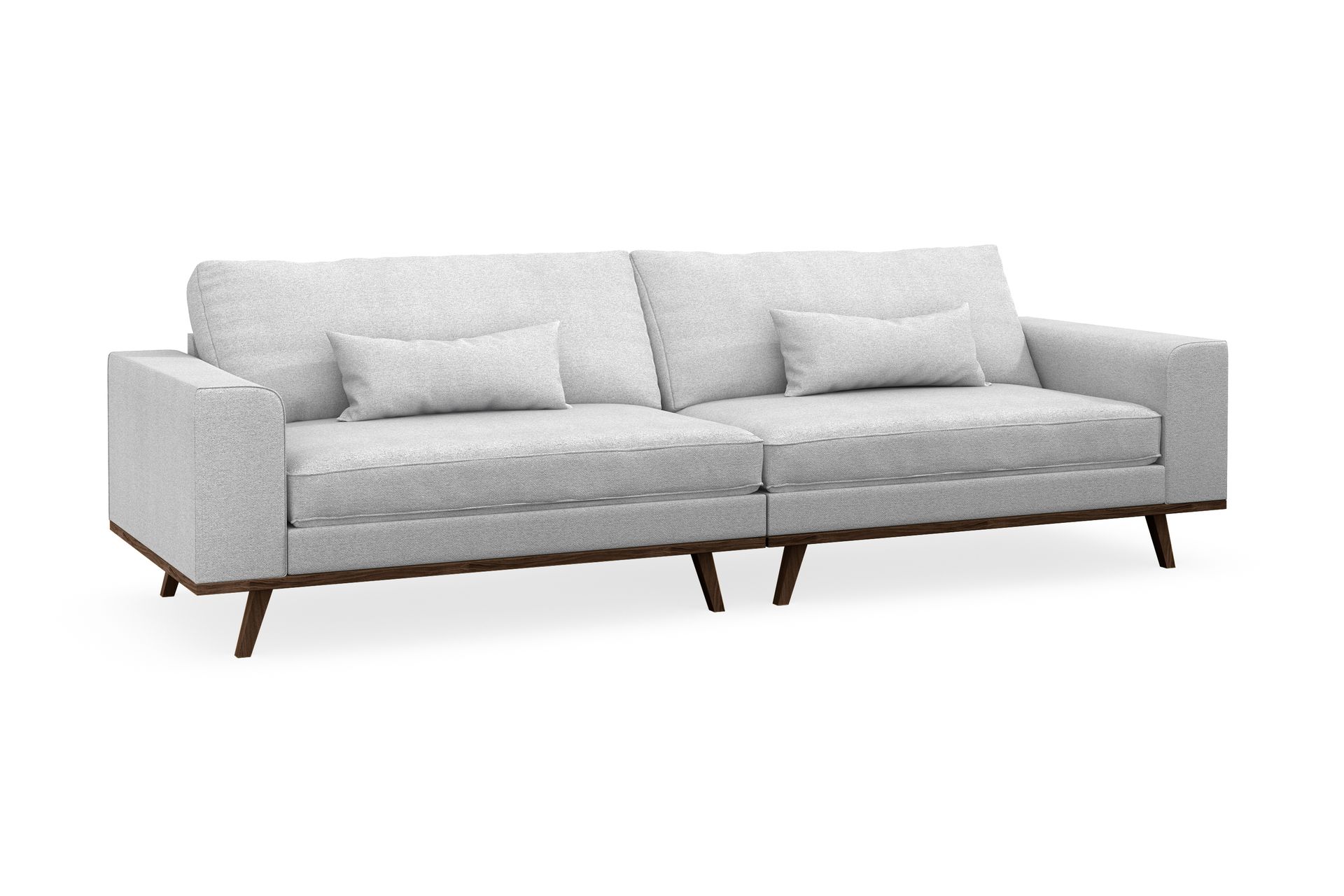 Copenhagen 4-seters Stoffsofa - Lys grå - Møbler - Sofaer - 4 seter sofa