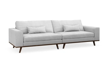 Copenhagen 4-seters Stoffsofa - Lys grå - Møbler - Sofaer - 4 seter sofa