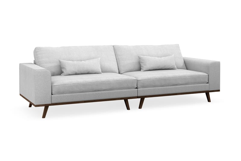Copenhagen 4-seters Stoffsofa - Lys grå - Møbler - Sofaer - 4 seter sofa