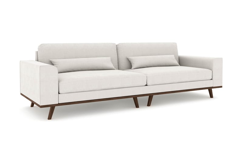 Copenhagen 4-seters Stoffsofa - Lys grå - Møbler - Sofaer - 4 seter sofa