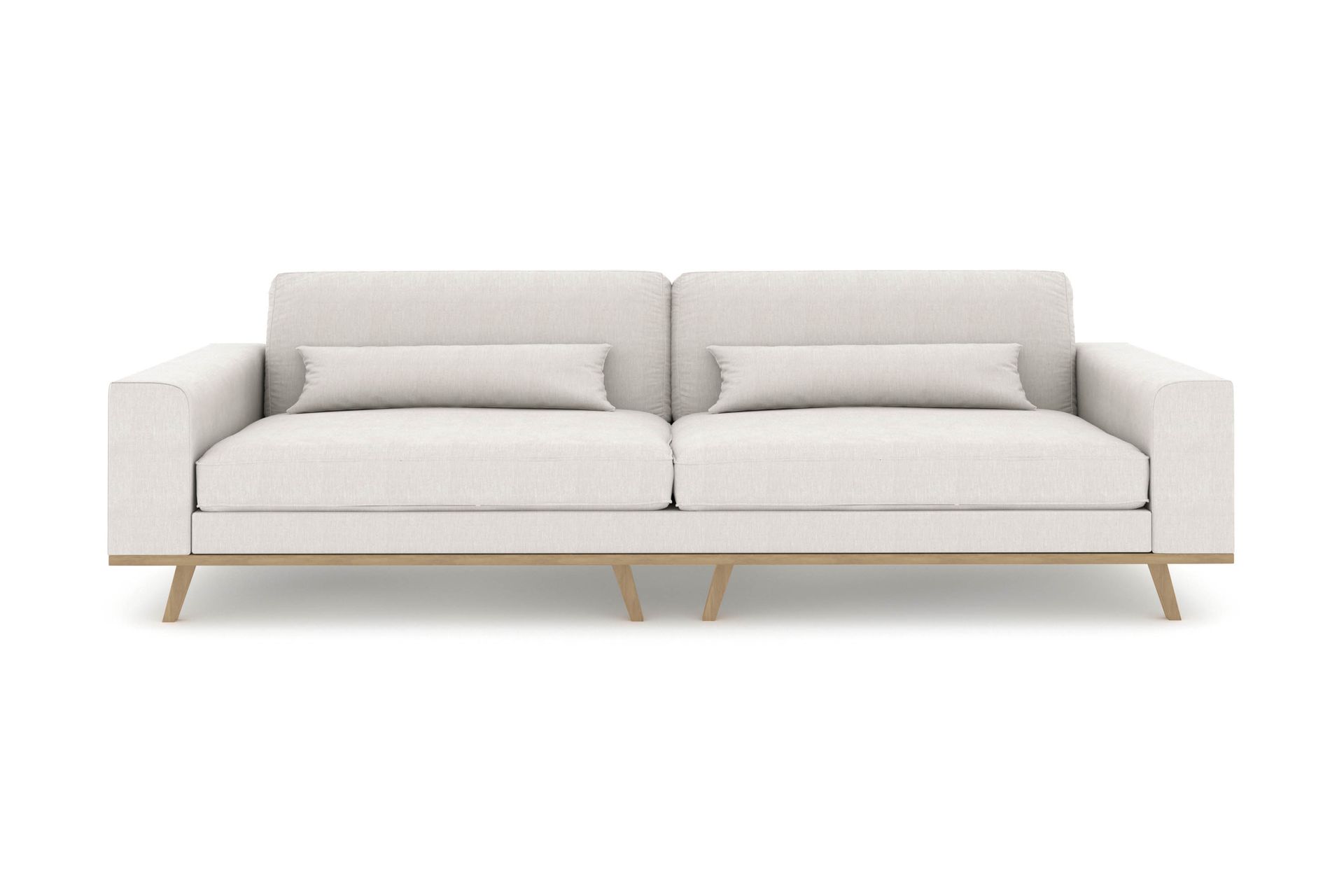 Copenhagen 4-seters Stoffsofa - Lys grå - Møbler - Sofaer - 4 seter sofa