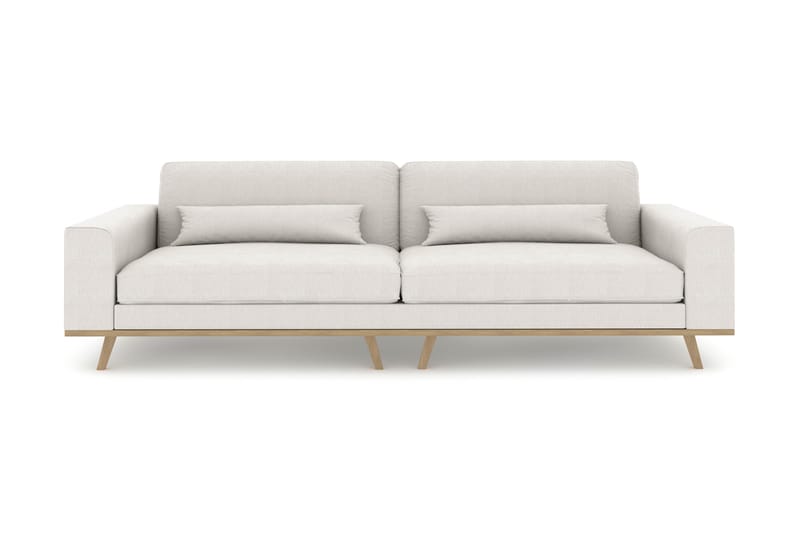 Copenhagen 4-seters Stoffsofa - Lys grå - Møbler - Sofaer - 4 seter sofa